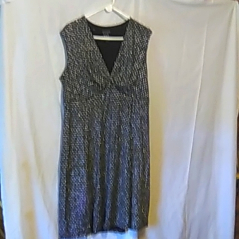 20w, black women's dress
